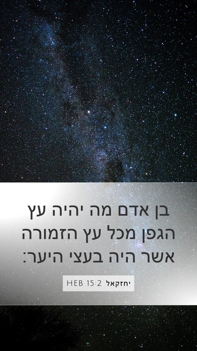 יחזקאל 15:2 HEB Bible Verse Image