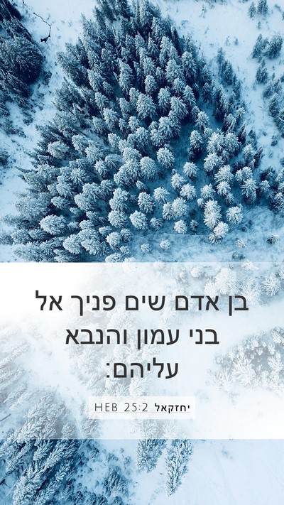 יחזקאל 25:2 HEB Bible Verse Image