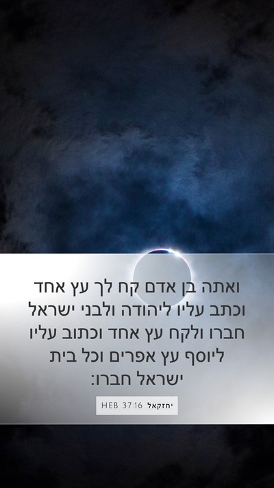 יחזקאל 37:16 HEB Bible Verse Image