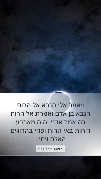 יחזקאל 37:9 HEB Bible Verse Image