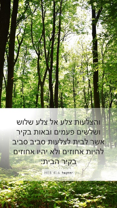 יחזקאל 41:6 HEB Bible Verse Image