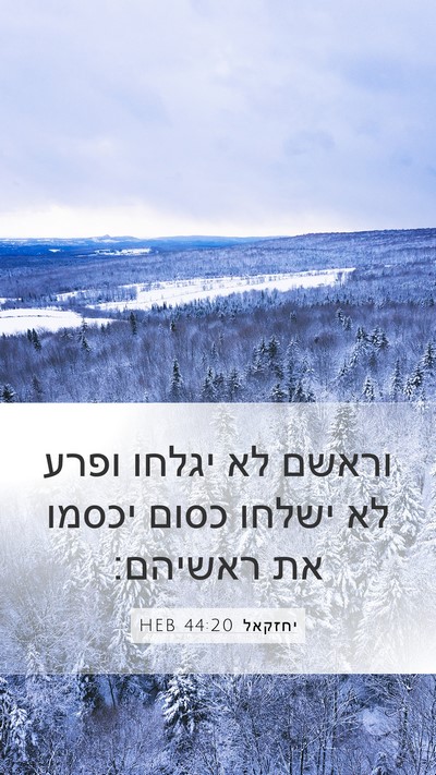 יחזקאל 44:20 HEB Bible Verse Image