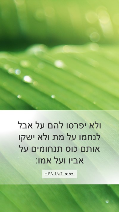 ירמיה 16:7 HEB Bible Verse Image