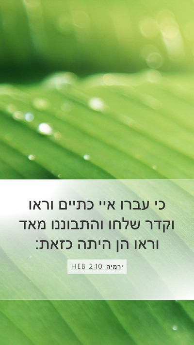ירמיה 2:10 HEB Bible Verse Image