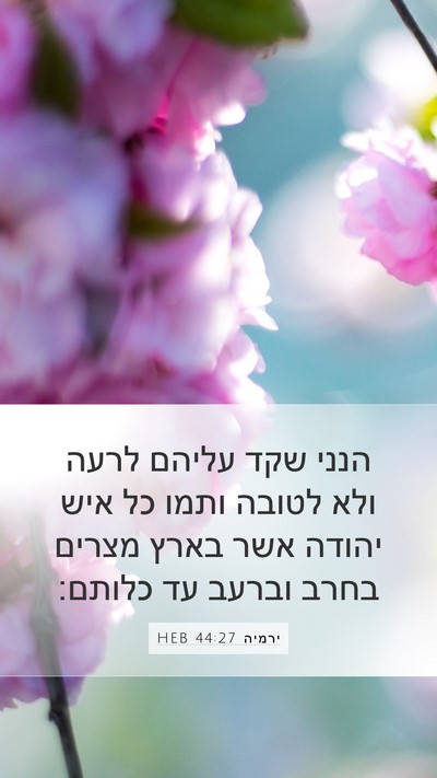 ירמיה 44:27 HEB Bible Verse Image