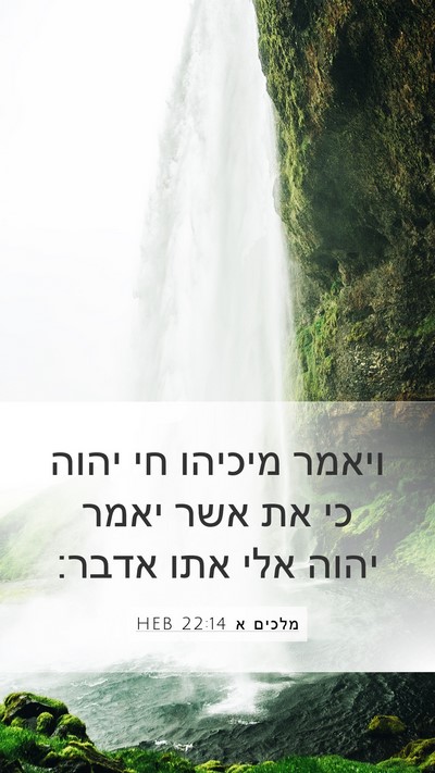 מלכים א 22:14 HEB Bible Verse Image