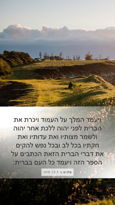 מלכים ב 23:3 HEB Bible Verse Image