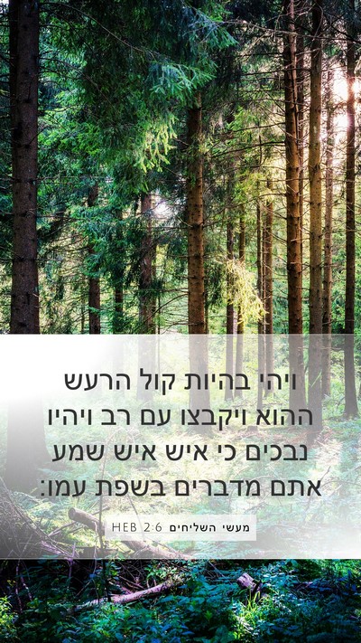 מעשי השליחים 2:6 HEB Bible Verse Image