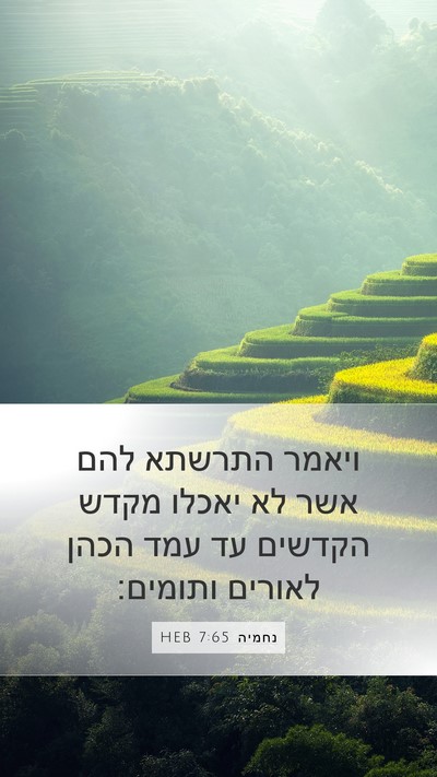נחמיה 7:65 HEB Bible Verse Image