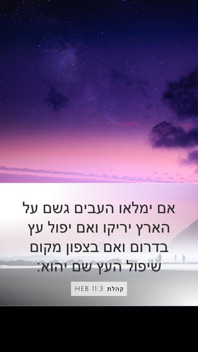 קהלת 11:3 HEB Bible Verse Image