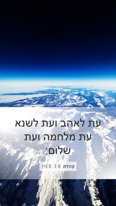 קהלת 3:8 HEB Bible Verse Image