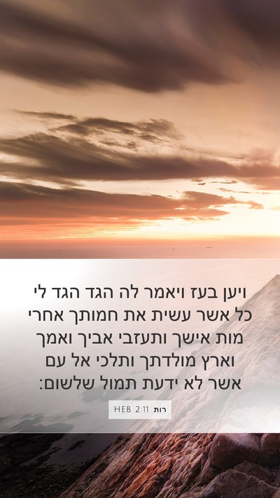 רות 2:11 HEB Bible Verse Image