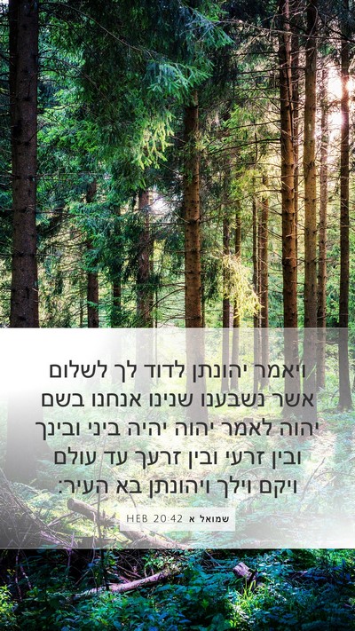 שמואל א 20:42 HEB Bible Verse Image