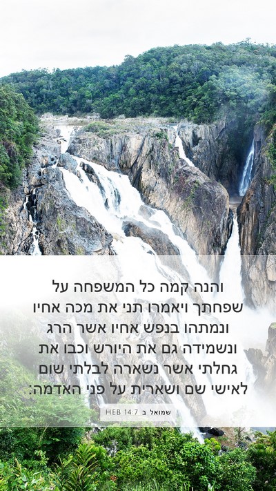 שמואל ב 14:7 HEB Bible Verse Image