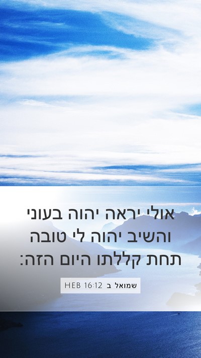 שמואל ב 16:12 HEB Bible Verse Image