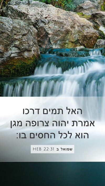 שמואל ב 22:31 HEB Bible Verse Image