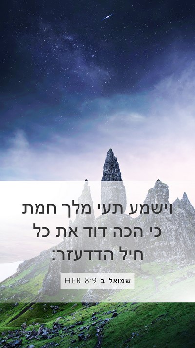 שמואל ב 8:9 HEB Bible Verse Image