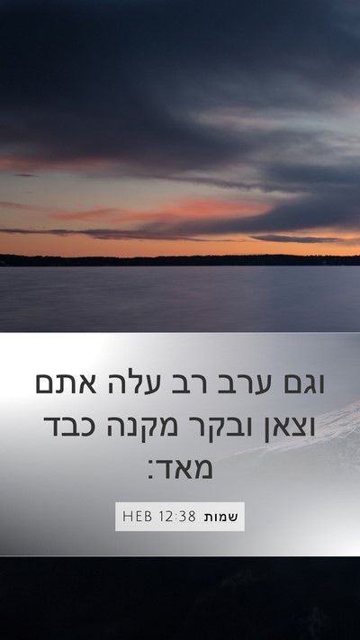 שמות 12:38 HEB Bible Verse Image