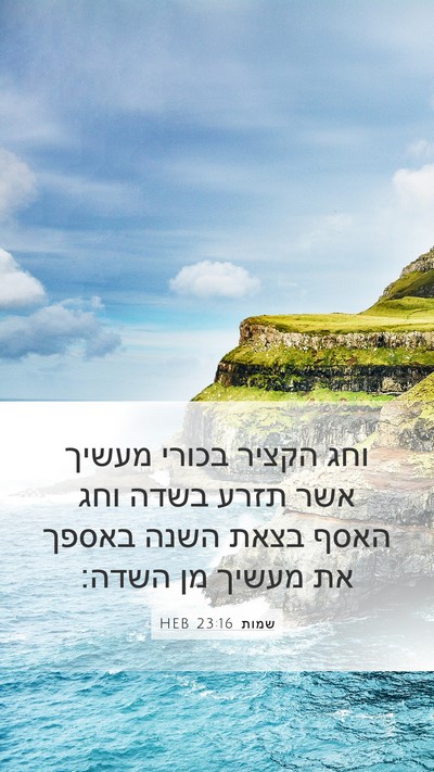 שמות 23:16 HEB Bible Verse Image