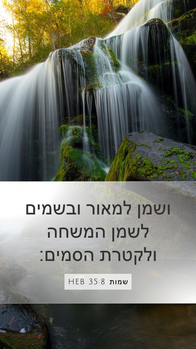 שמות 35:8 HEB Bible Verse Image