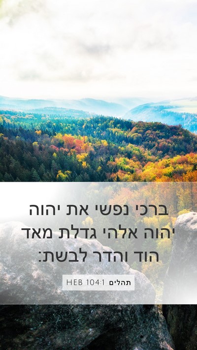 תהלים 104:1 HEB Bible Verse Image