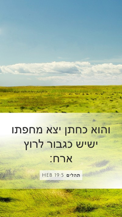 תהלים 19:5 HEB Bible Verse Image