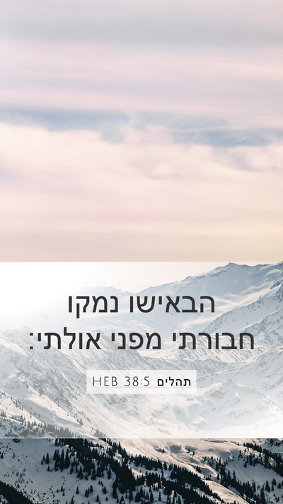 תהלים 38:5 HEB Bible Verse Image