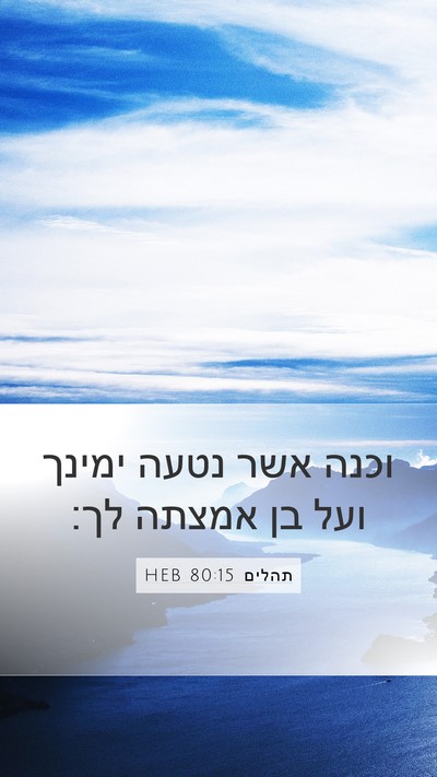 תהלים 80:15 HEB Bible Verse Image