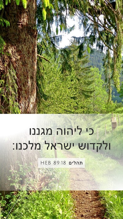 תהלים 89:18 HEB Bible Verse Image
