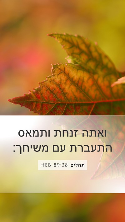 תהלים 89:38 HEB Bible Verse Image