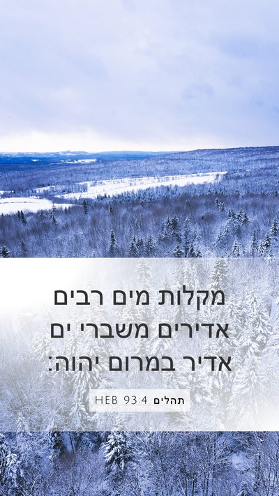 תהלים 93:4 HEB Bible Verse Image